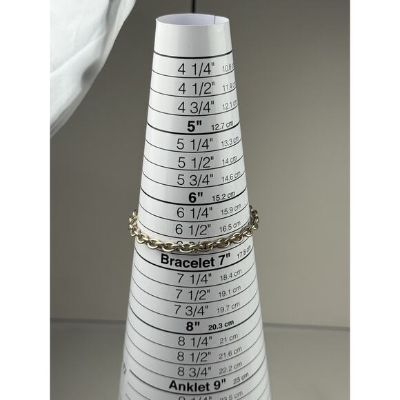 Sterling Silver Toggle Clasp Chain Bracelet 29g Engraved "J" Initial Locket 7.25 - Picture 7 of 7